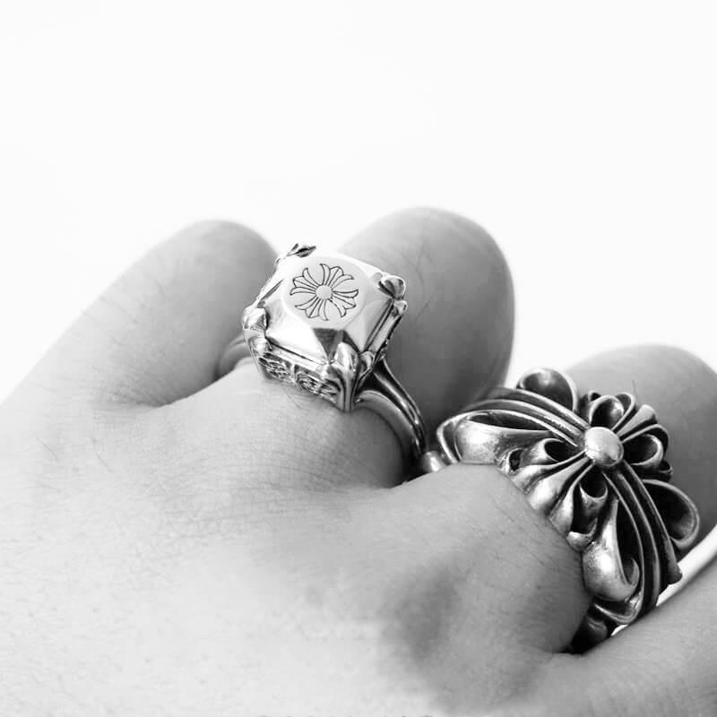 Chrome Hearts Butterfly Cross Cocktail Ring